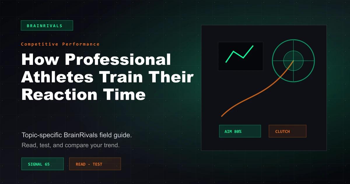 How Professional Athletes Train Their Reaction Time competitive performance article illustration