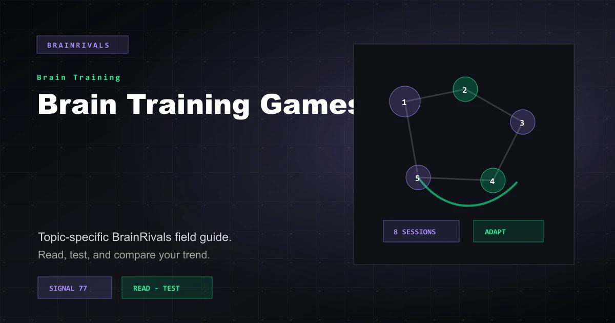 Brain Training Games brain training article illustration