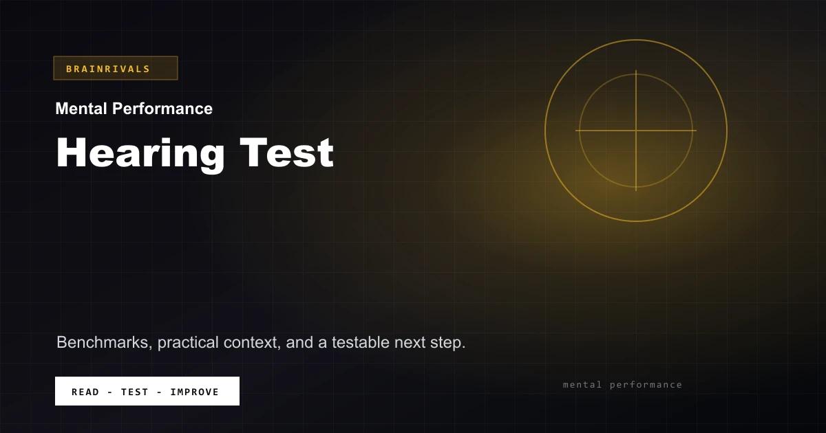 Hearing Test BrainRivals visual guide