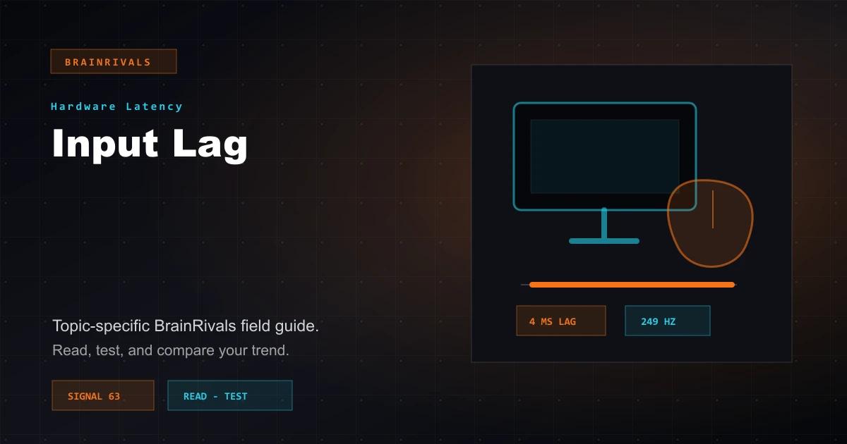 Input Lag hardware latency article illustration