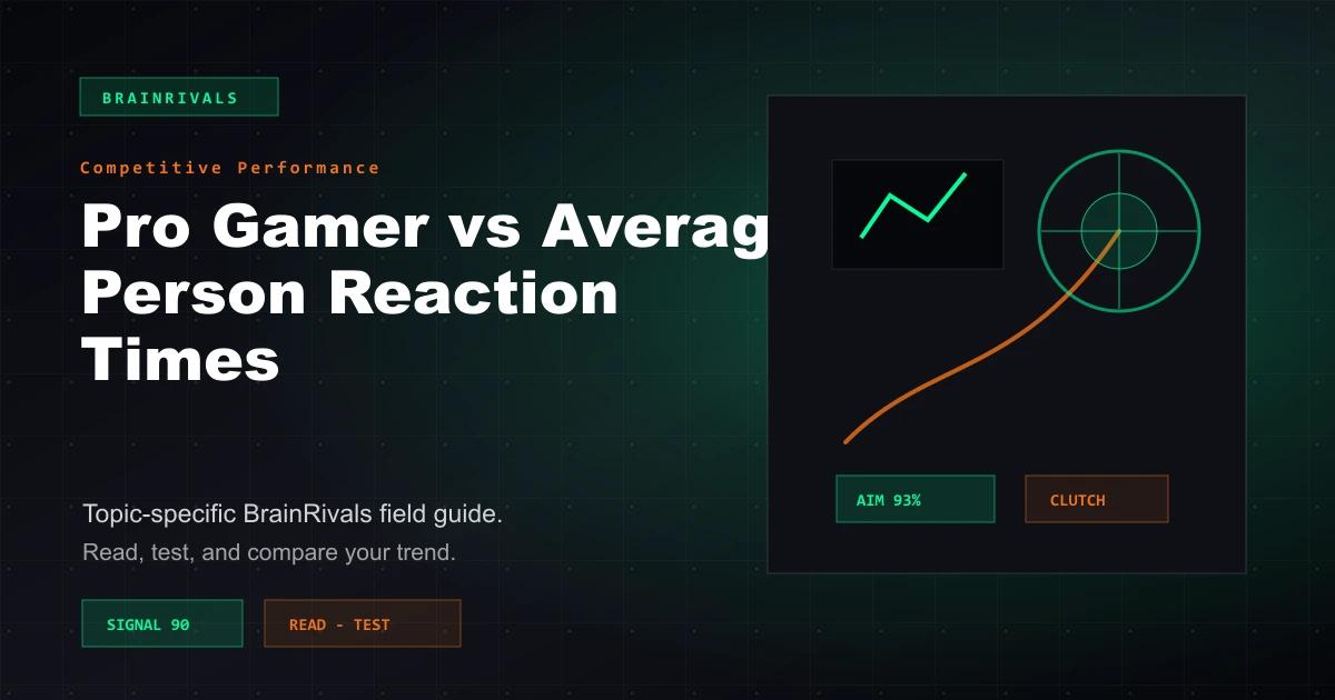Pro Gamer vs Average Person Reaction Times competitive performance article illustration