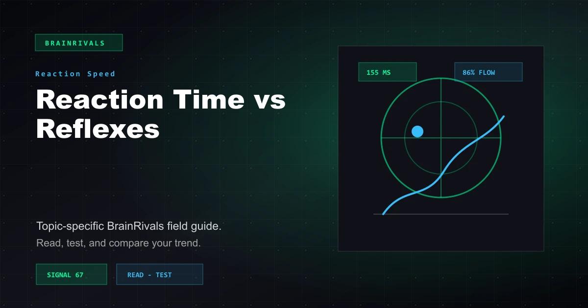 Reaction Time vs Reflexes reaction speed article illustration