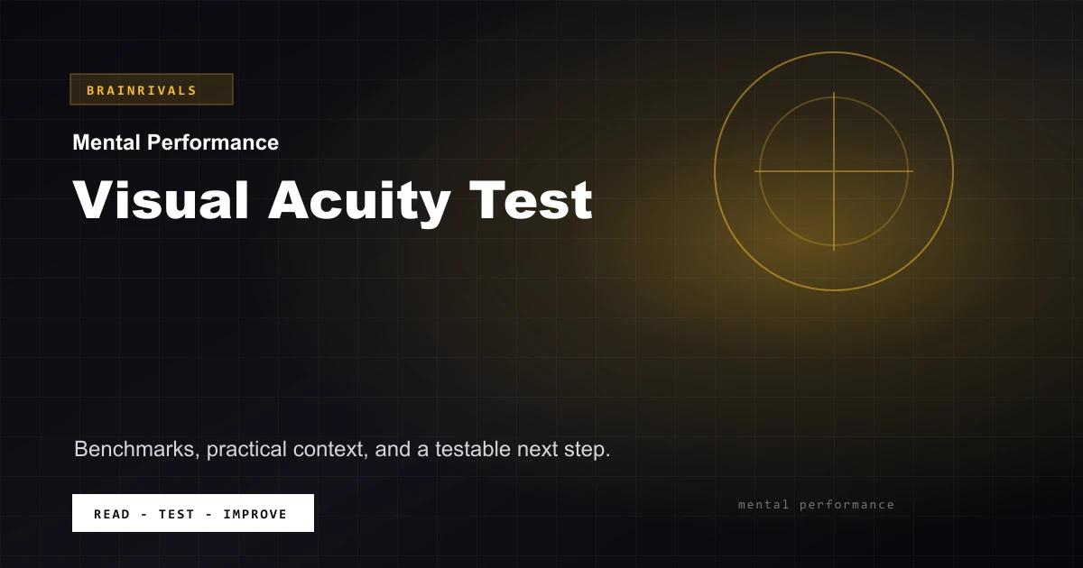 Visual Acuity Test BrainRivals visual guide