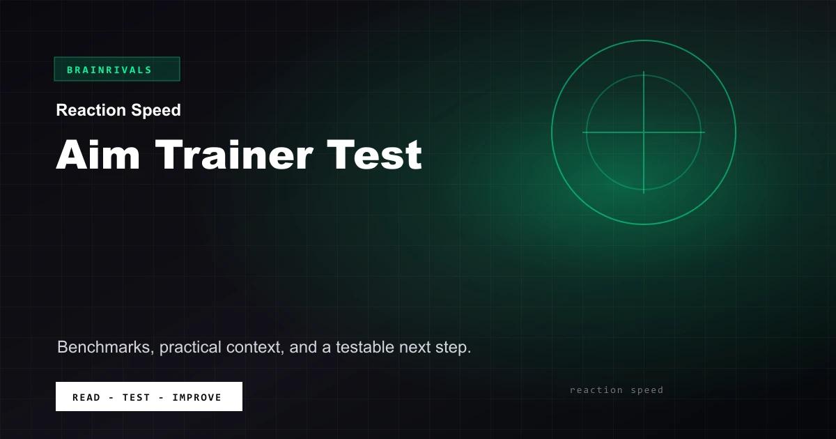 Aim Trainer Test BrainRivals visual guide