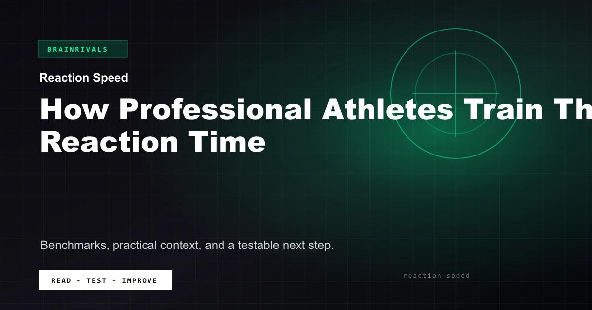 How Professional Athletes Train Their Reaction Time BrainRivals visual guide