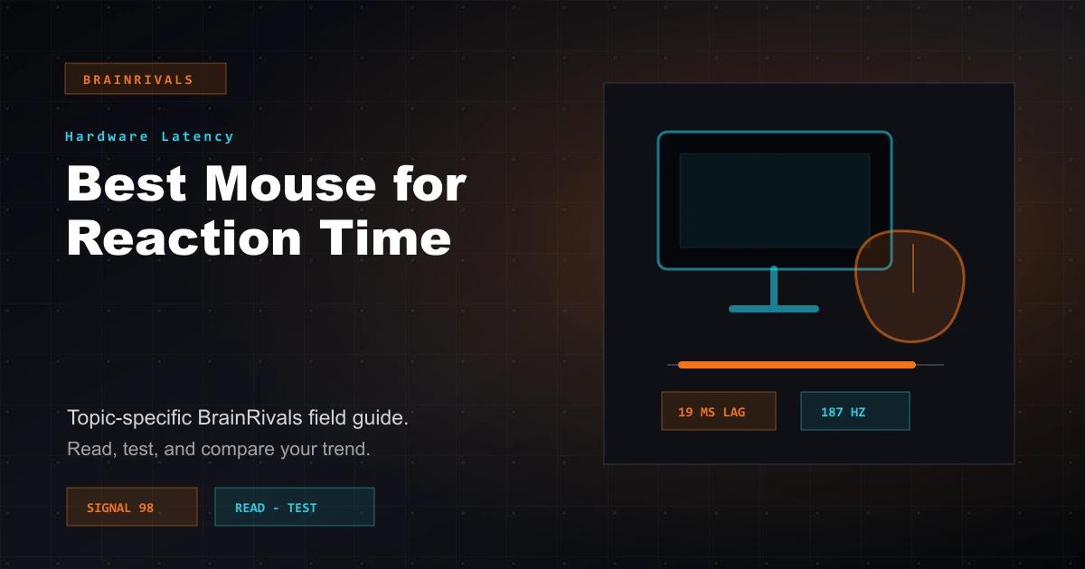 Best Mouse for Reaction Time hardware latency article illustration
