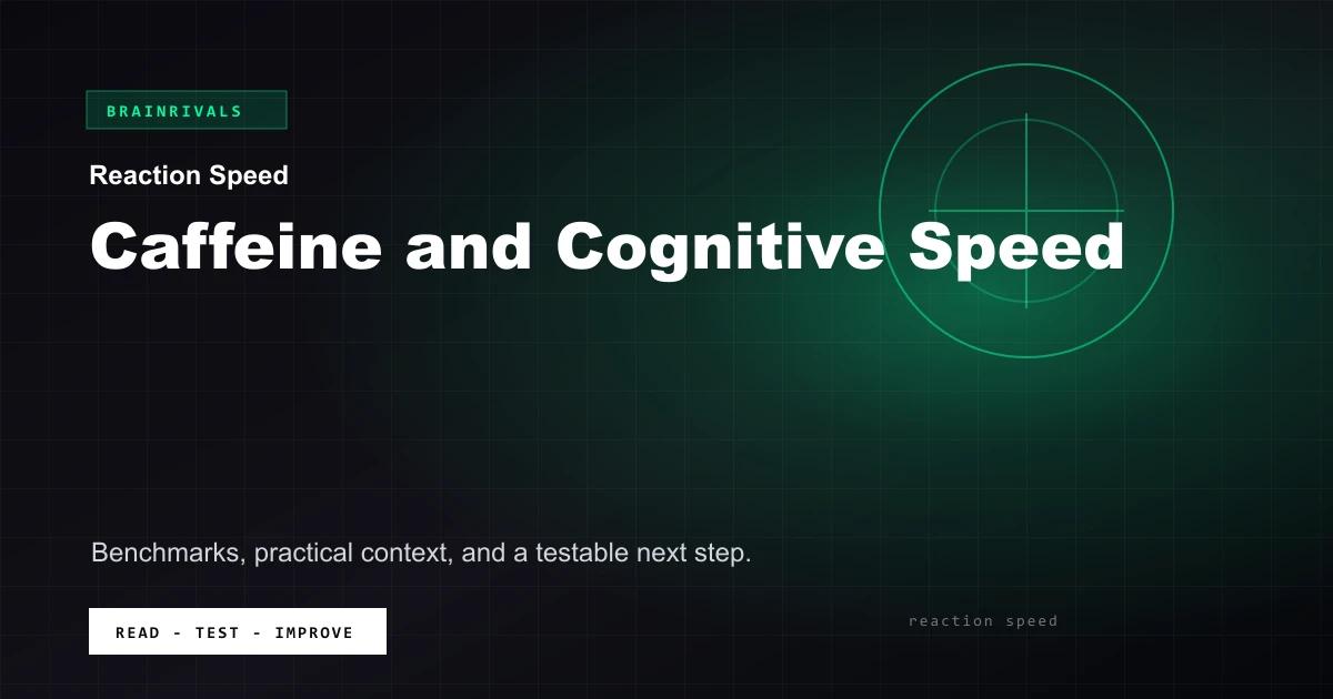 Caffeine and Cognitive Speed BrainRivals visual guide