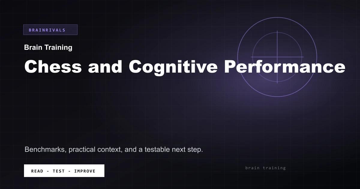 Chess and Cognitive Performance BrainRivals visual guide