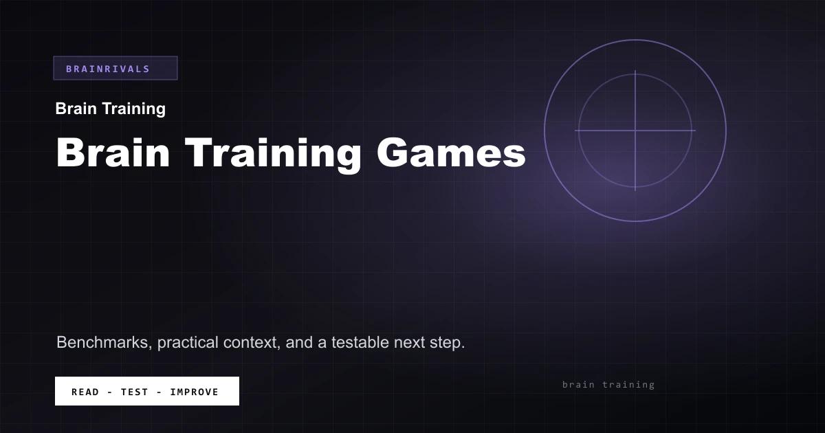 Brain Training Games BrainRivals visual guide