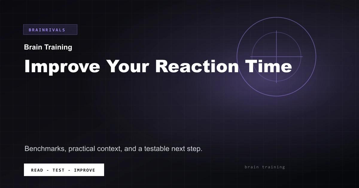Improve Your Reaction Time BrainRivals visual guide