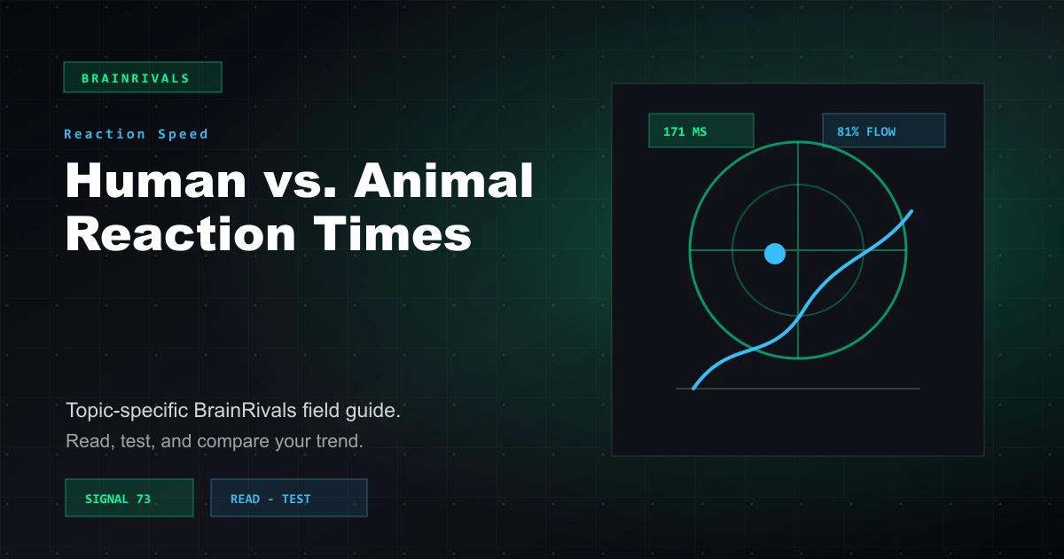 Human vs. Animal Reaction Times reaction speed article illustration