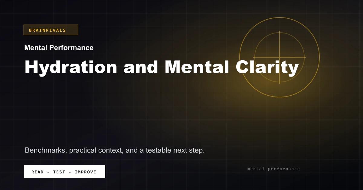 Hydration and Mental Clarity BrainRivals visual guide