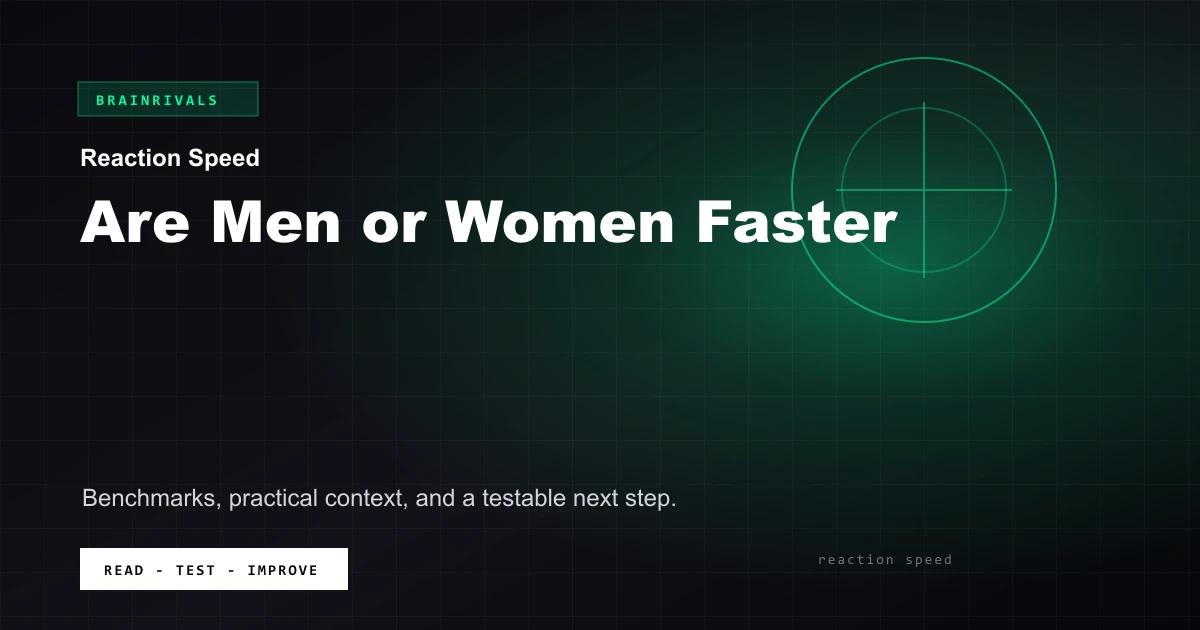 Are Men or Women Faster BrainRivals visual guide