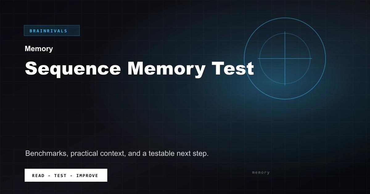 Sequence Memory Test BrainRivals visual guide