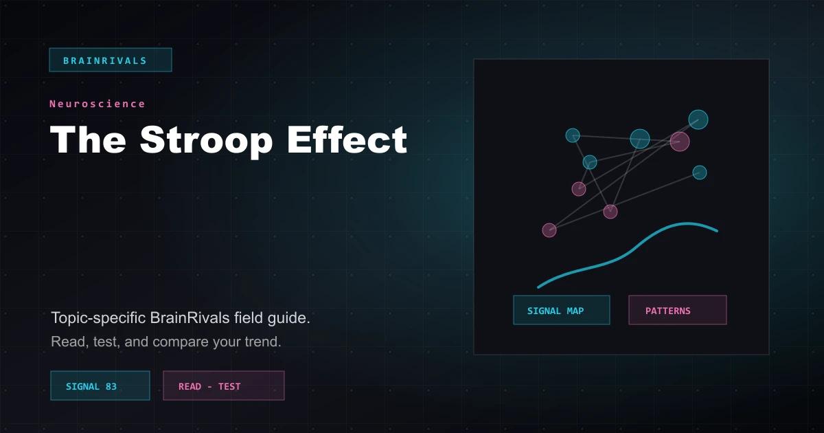 The Stroop Effect neuroscience article illustration