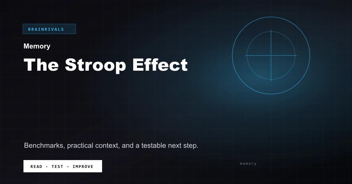 The Stroop Effect BrainRivals visual guide