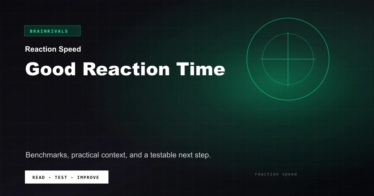 Good Reaction Time BrainRivals visual guide