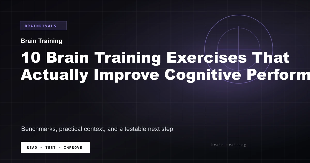 10 Brain Training Exercises That Actually Improve Cognitive Performance ...